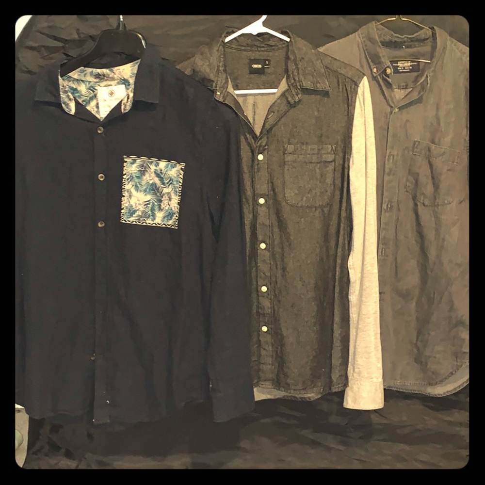 Men’s Button down Shirt Small - variety pack